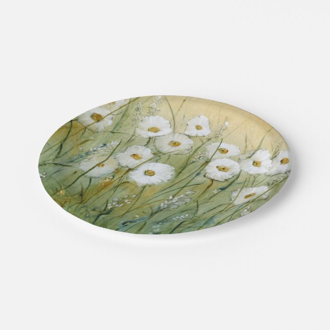 Daisy Spring I Paper Plate (Angled)