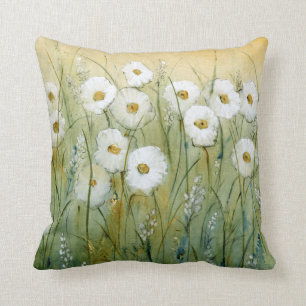 Daisy Spring I Throw Pillow