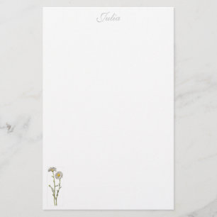 Daisy stationery - personalized