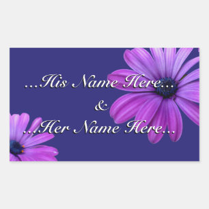 Daisy Stickers Personalized Blue Daisy Stickers