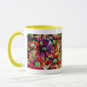 Daisy Straw flower Happy Mother's Day mug