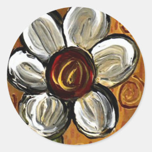 Daisy & Swirls - sticker