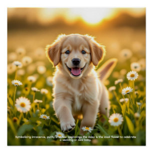 Daisy Symbolism Poster