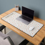 Daisy terracotta modern cute modern elegant desk mat<br><div class="desc">Daisy natural and terracotta floral modern photo cute fun simple minimal elegant personalized desk mat home decor gift design</div>