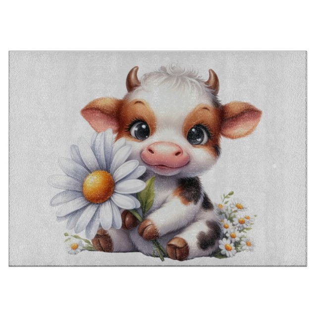 Daisy The Cow  Cutting Board (Front)