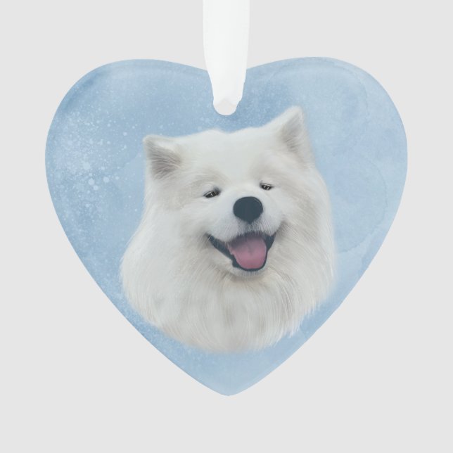 Daisy the samoyed ornament (Front)