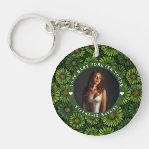 Daisy Theme 40Th Birthday Gift For Mom Keychain