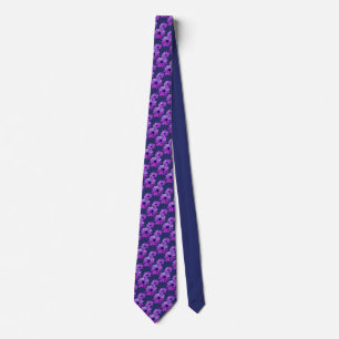 Daisy Tie Beautiful Blue Wildflowers Necktie