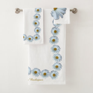 Daisy Towel Sets Personalized Daisy  Flower Towels