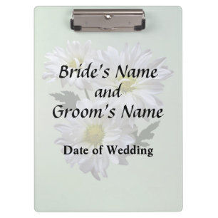 Daisy Trio Wedding Products Clipboard