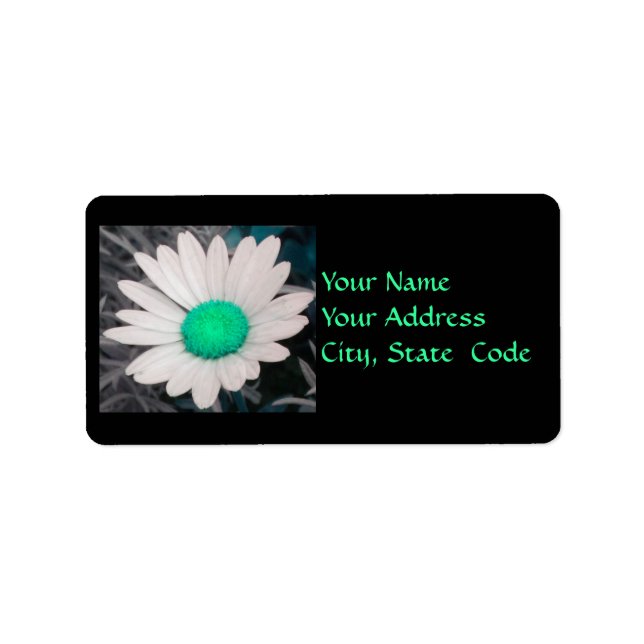 Daisy (w/Green) Address Labels (Front)