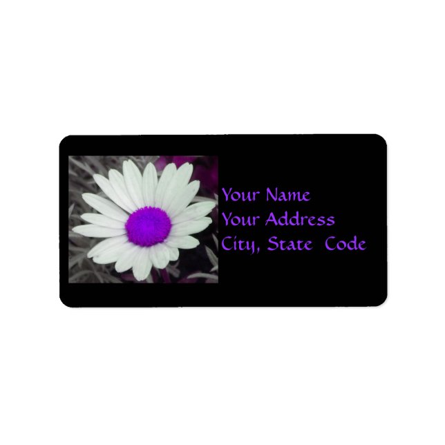 Daisy (w/Purple) Address Labels (Front)