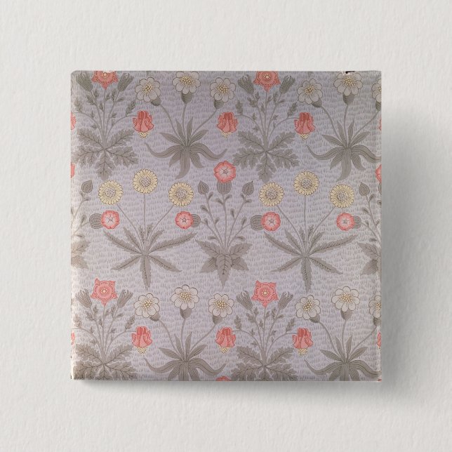 Daisy' wallpaper design 2 inch square button (Front)
