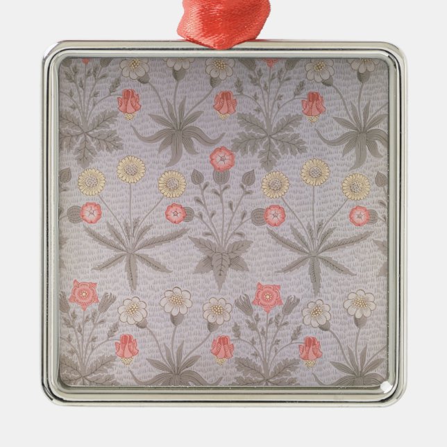 Daisy' wallpaper design metal ornament (Front)