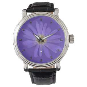 Daisy Watch Classic Purple Daisy Wrist Watch