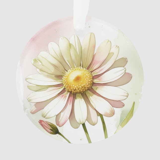 Daisy Watercolor Flower Modern Professional (devant)