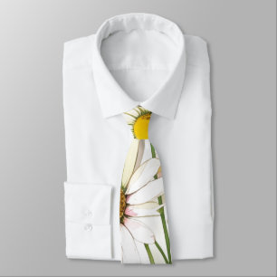 Daisy Watercolor Flower Modern Professional Tie
