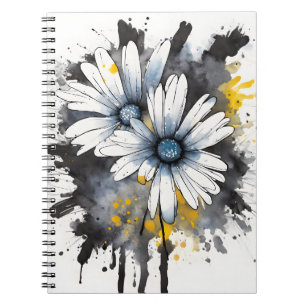 Daisy - Watercolor flowers Notebook