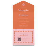 Daisy Wedding All In One Invitation
