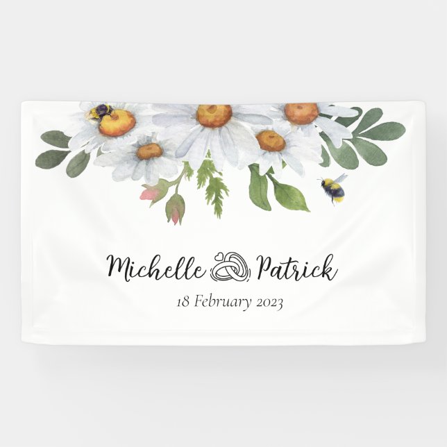 Daisy wedding banner (Horizontal)