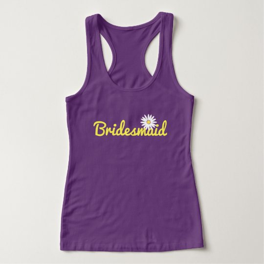 Daisy Wedding Bridesmaid Tank Top