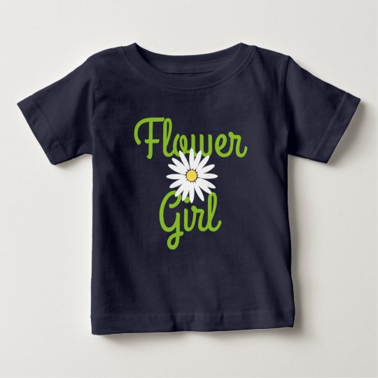 Daisy Wedding Flower Girl Baby T-Shirt