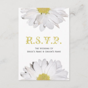Daisy Wedding RSVP Card