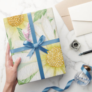 Daisy Wedding Wrapping Paper