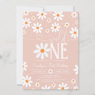Daisy Wild Un 1er Anniversaire Fête Invitation
