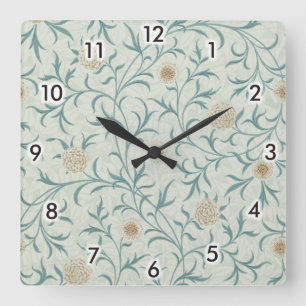 Daisy, William Morris Square Wall Clock
