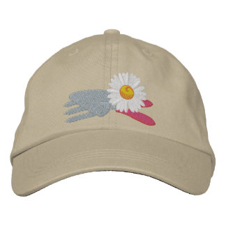 Daisy with Garden Tools Embroidered Hat