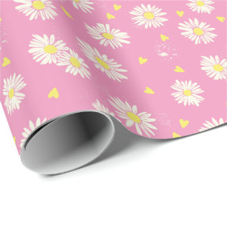 daisy wrapping paper