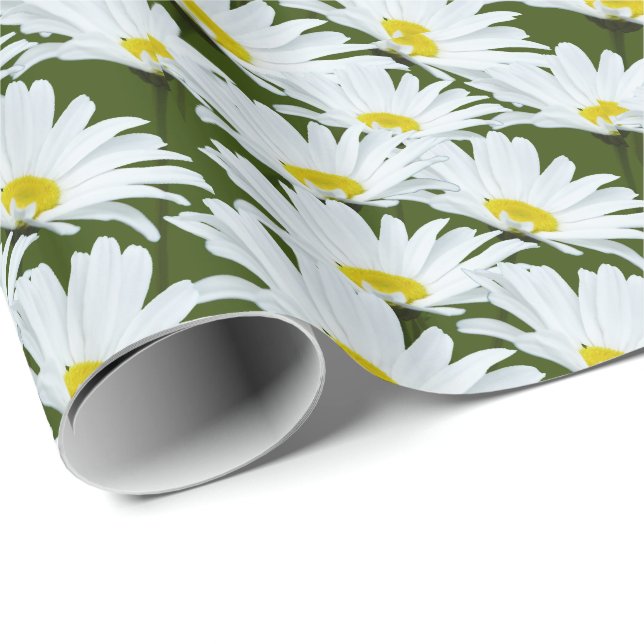 Daisy Wrapping Paper Daisy Flower Gift Paper (Roll Corner)