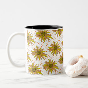 Daisy Yellow Flower Painting Bouquet Coffee Mug