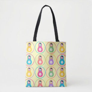 Daisyflower Matryoshka  Tote Bag