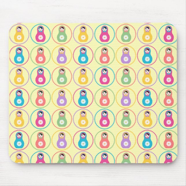 Daisyflower pattern  mouse pad (Front)