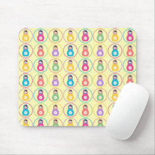 Daisyflower pattern mouse pad