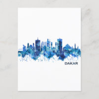 Dakar Senegal Skyline Blue