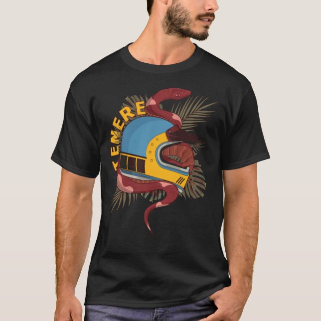 Dakar Yamaha Tenere 700 Logo Yellow-Blue Essential T-Shirt (Front)