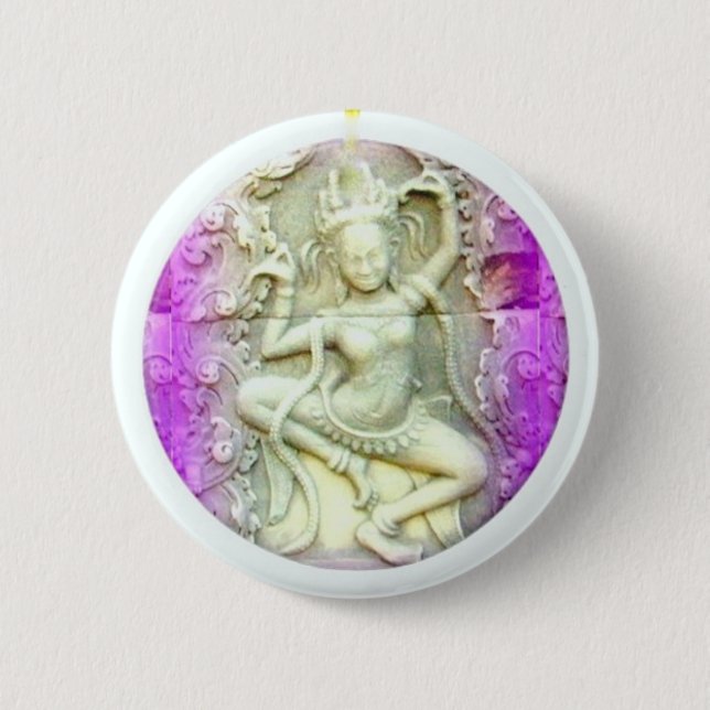 dakini dancing 2 inch round button (Front)