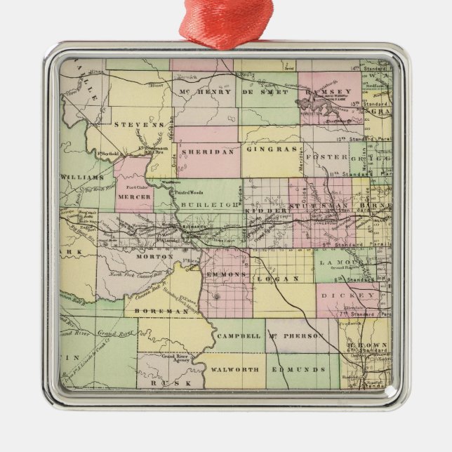 Dakota 4 metal ornament (Front)