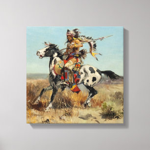 “Dakota Chief” by Charles M Russell Canvas Print