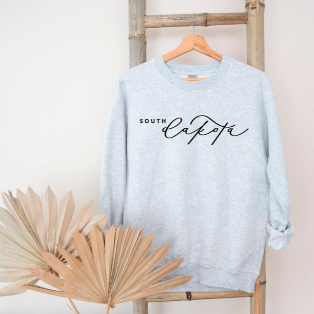 Dakota du Sud Script State Sweatshirt (Créateur téléchargé)