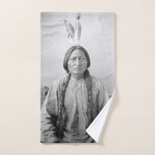 Dakota Leader Sitting Bull Native American Indian Hand Towel