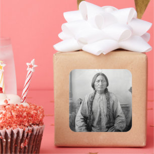 Dakota Leader Sitting Bull Native American Indian  Square Sticker