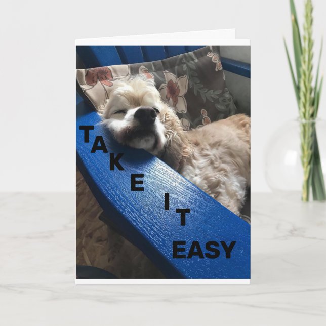 DAKOTA SAYS "TAKE IT EASY YOU ARE 40" CARD (Front)