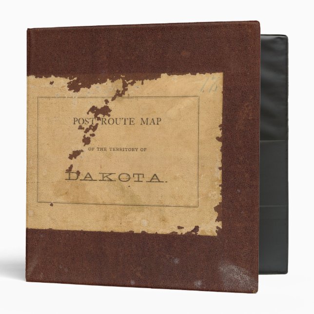 Dakota Territory post route map Binder (Front/Inside)