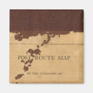 Dakota Territory post route map Magnet