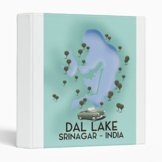 Dal Lake,Srinagar,India travel poster Map Binder