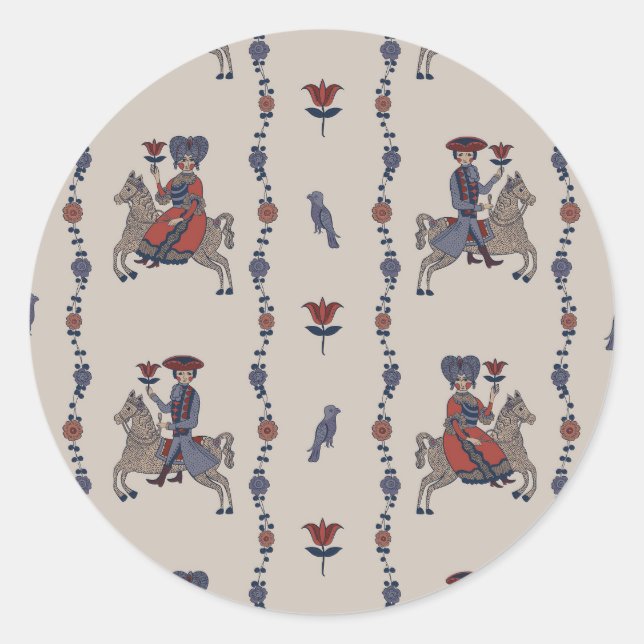 Dala B - Stickers ronds pour la papeterie (Devant)